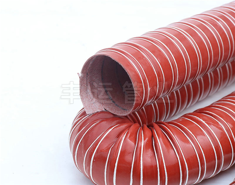紅色高溫260度硫化風(fēng)管價(jià)格